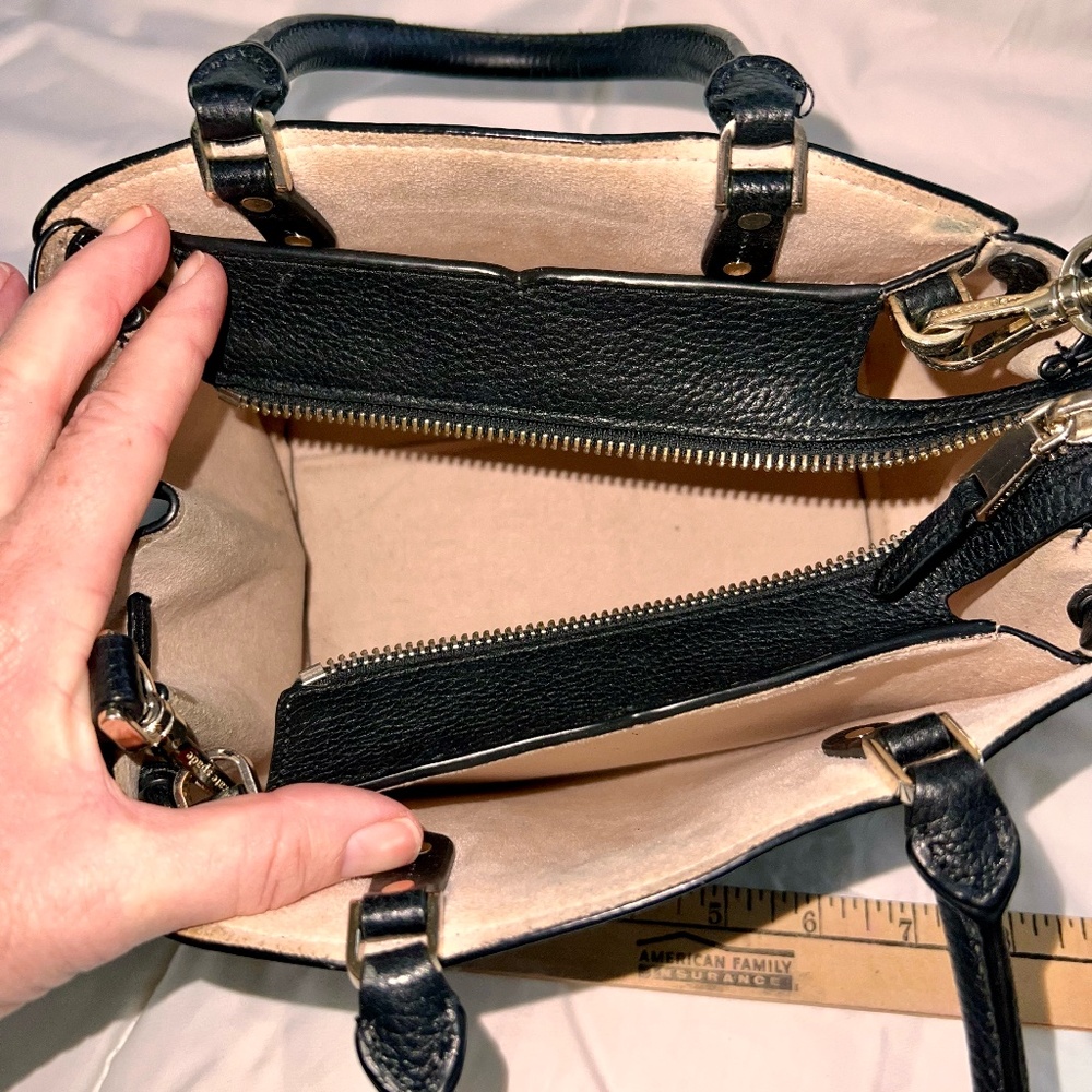 Kate Spade Satchel Black Purse - Picture 3 of 6